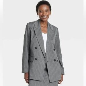 A New Day - Women's Button Up Blazer Jacket,
Gray S NWT